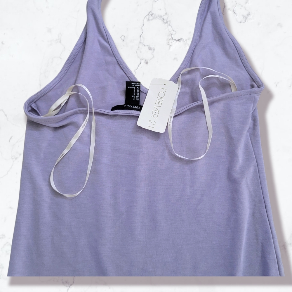 Forever 21 Halter Dress Lilac New - Picture 4 of 5